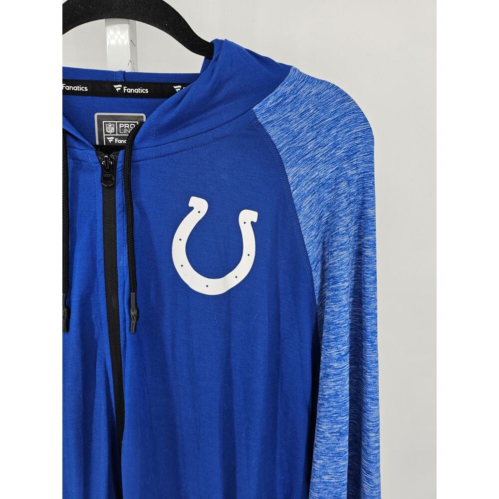 Fanatics Women's Sz 2XL Indianapolis Colts Script Full-Zip Hoodie in royal blue - Picture 2 of 4